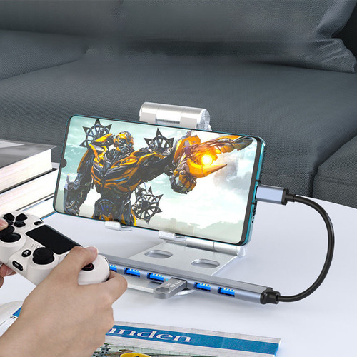 Type-C one-to-seven USB 3.0 hub, multi-port adapter for smartphones and laptops, versatile expansion dock