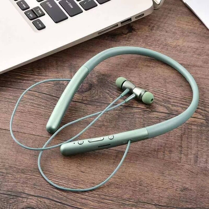 New Wireless Bluetooth Headset Neck-Mounted Sports Running In-Ear D88 Plug-In Card