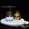 Colorful gold glass simple amber cup home milk cup fruit cup beer glass glass glass glass