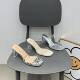 Crystal Thick Heel Outer Slippers for Women 2025 Summer New Square Toe Snake Pattern Outer Wear Open Toe Pvc Transparent Slippers