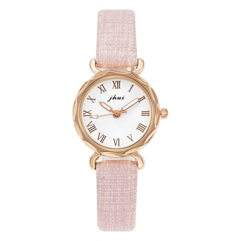 Женские часы в римском стиле, персонализированные, модные, простые, повседневные, светящиеся, с маленьким циферблатом, ромбовидные, в студенческом стиле, кварцевые, с кожаным ремешком