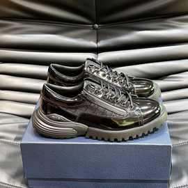 广州货新款德赛皮鞋商务真皮正装厚底英伦大头德比休闲新郎