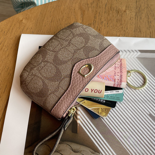 Small wallet women's ultra-thin coin purse zipper compact mini new  internet celebrity fashion niche design ins