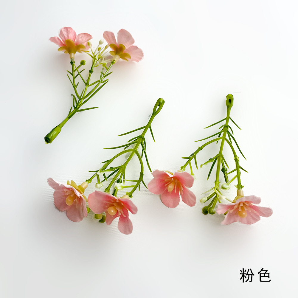 Simulación Milán Gypsophila Strocks de flores Pastoral Boda Guía de flores Diseño de pared Fotografía Diy Hairpin Tocado Sombrero de soltero