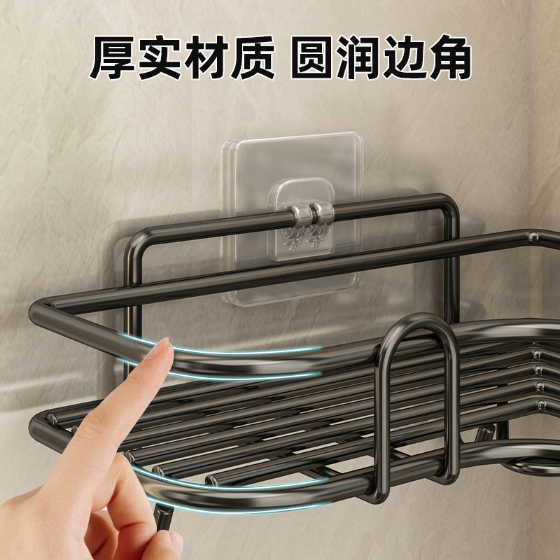 優勤トイレ棚トイレ棚壁掛け収納棚穴なし壁浴室収納棚|undefined