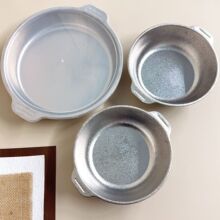 纯钛凉皮盘子剁椒钢盘凉皮锣锣蒸盘带盖鱼锅双耳大盘鸡圆盘