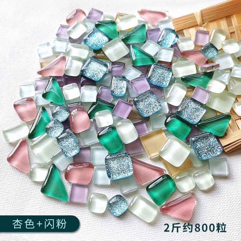 混色1200粒1公斤水晶马赛克贴片1千克1厘米小颗粒手工亲子1KG特卖|undefined