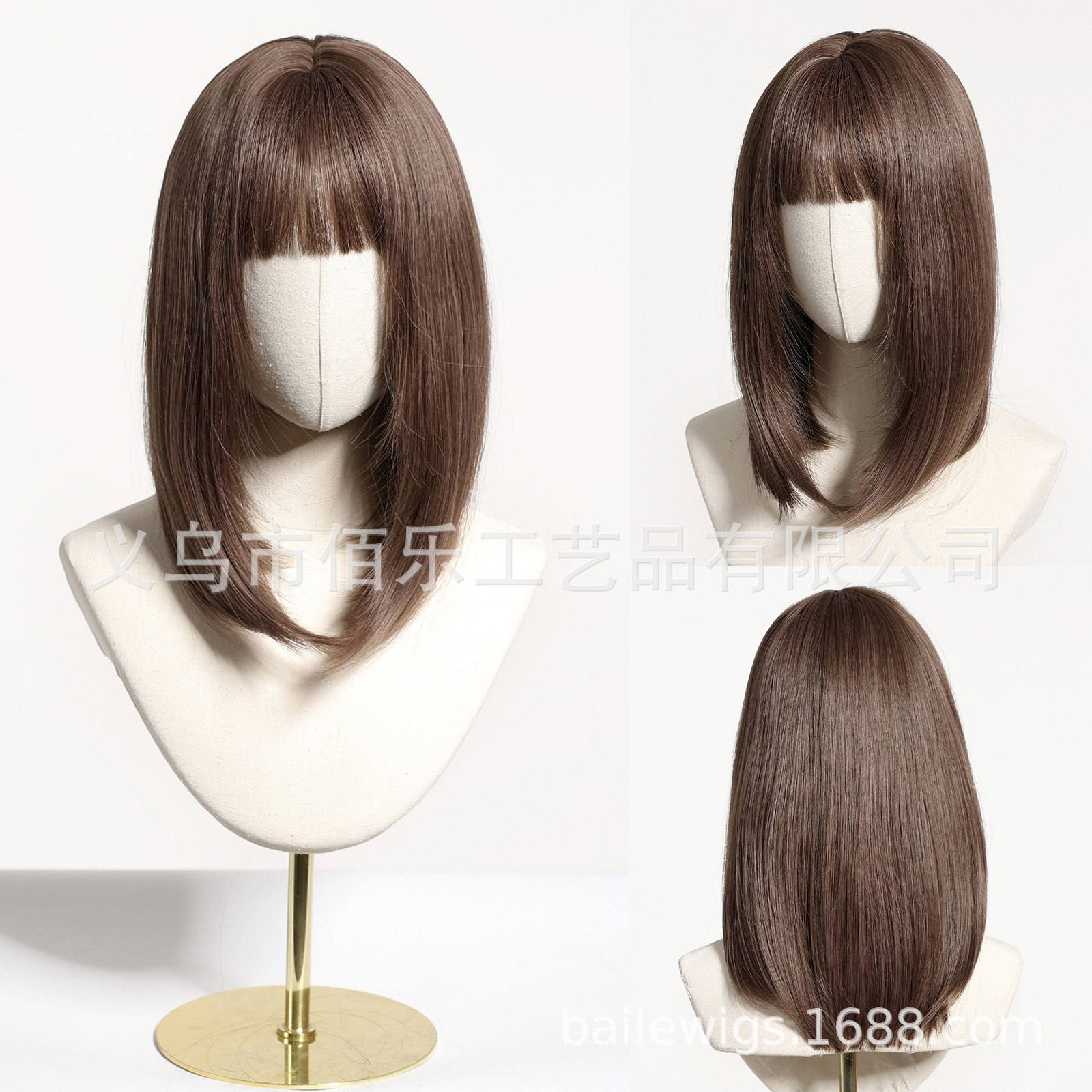 Europa y los Estados Unidos nueva pelucca wig gradiente platino cabeza completa cubierta de cabello largo al por mayor fábrica image 9