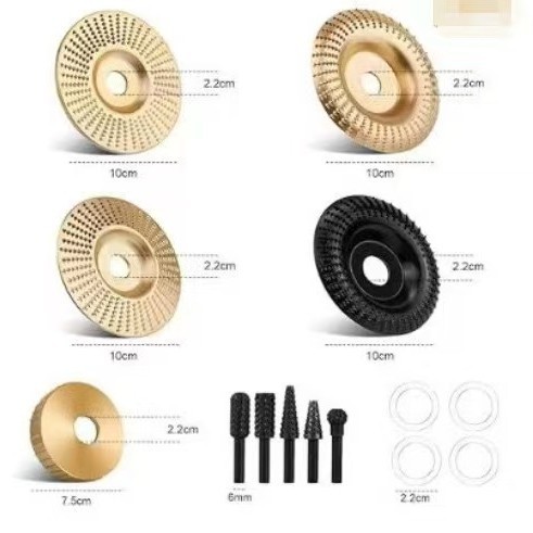 人気のアングルグラインダー研削セット、砥石研削ディスク、木工アーク研削工具、研磨ホイール、平型木こりディスク|undefined
