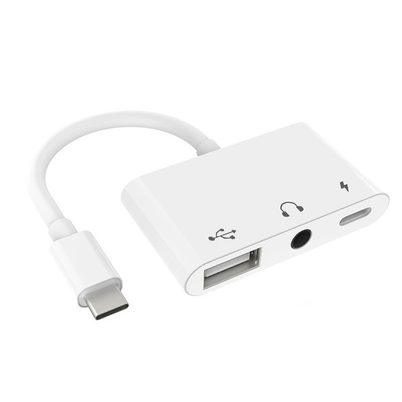 Хуавей, Xiaomi, мобильный USB флеш-драйв, адаптерный кабель, совместимые наушники, три в одном