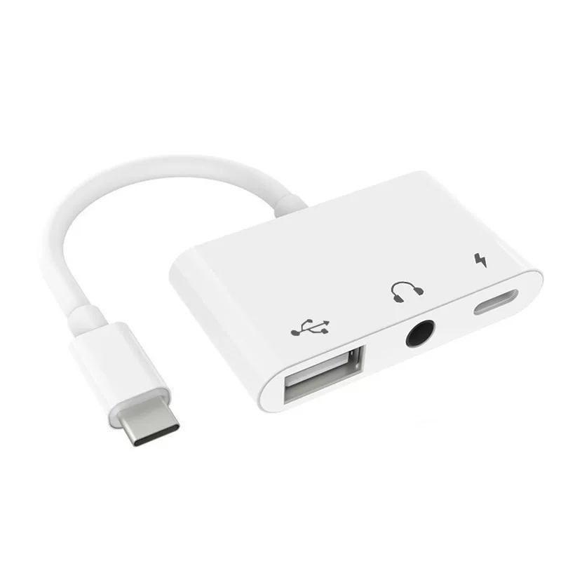 Хуавей, Xiaomi, мобильный USB флеш-драйв, адаптерный кабель, совместимые наушники, три в одном