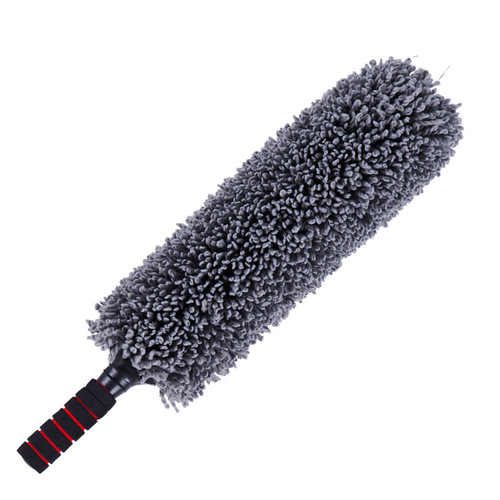 Multifunctional cleaning wax mop for car, car wash tool, retractable fiber dust duster, round mop