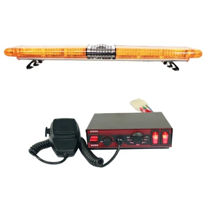 LED Roof Warning Light Yellow Long Strip Strobe Light Roof Light 1.7m Light+Horn+Siren JH200E