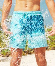 跨境外贸温感变色短裤男欧美休闲运动遇水变色透气健身男士沙滩裤