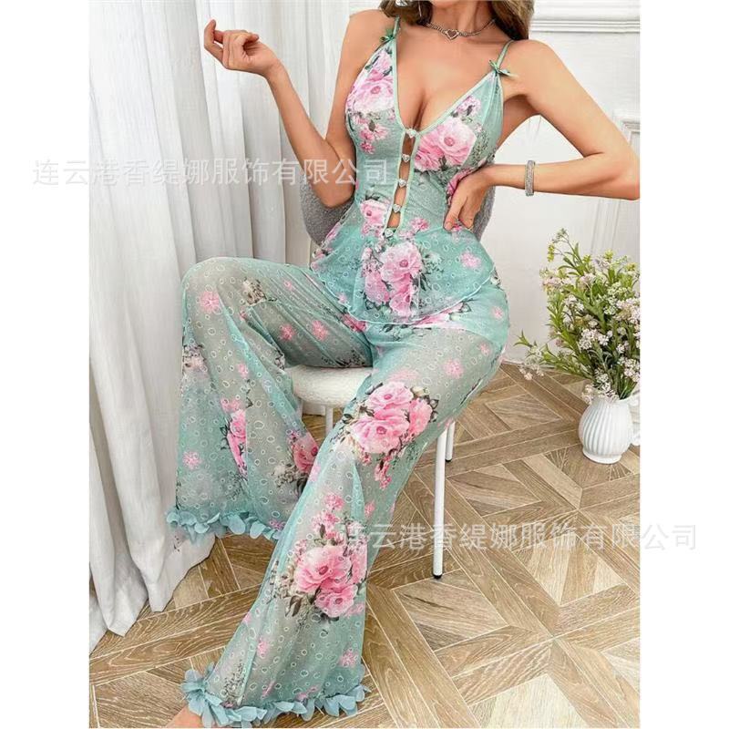 Cross-Border Foreign Trade Long Dress Sexy Lingerie with Leg Openings, Sexy Mesh Set, European and American Style Nightwear, Hot Selling Wholesale Dropshipping Cross-Border Foreign Trade Long Dress Sexy Lingerie with Leg Openings, Sexy Mesh Set, European and American Style Nightwear, Hot Selling Wholesale Dropshipping