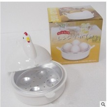 鸡形微波蒸蛋器 微波炉蒸蛋器 煮蛋器4蛋 （微波炉专用）