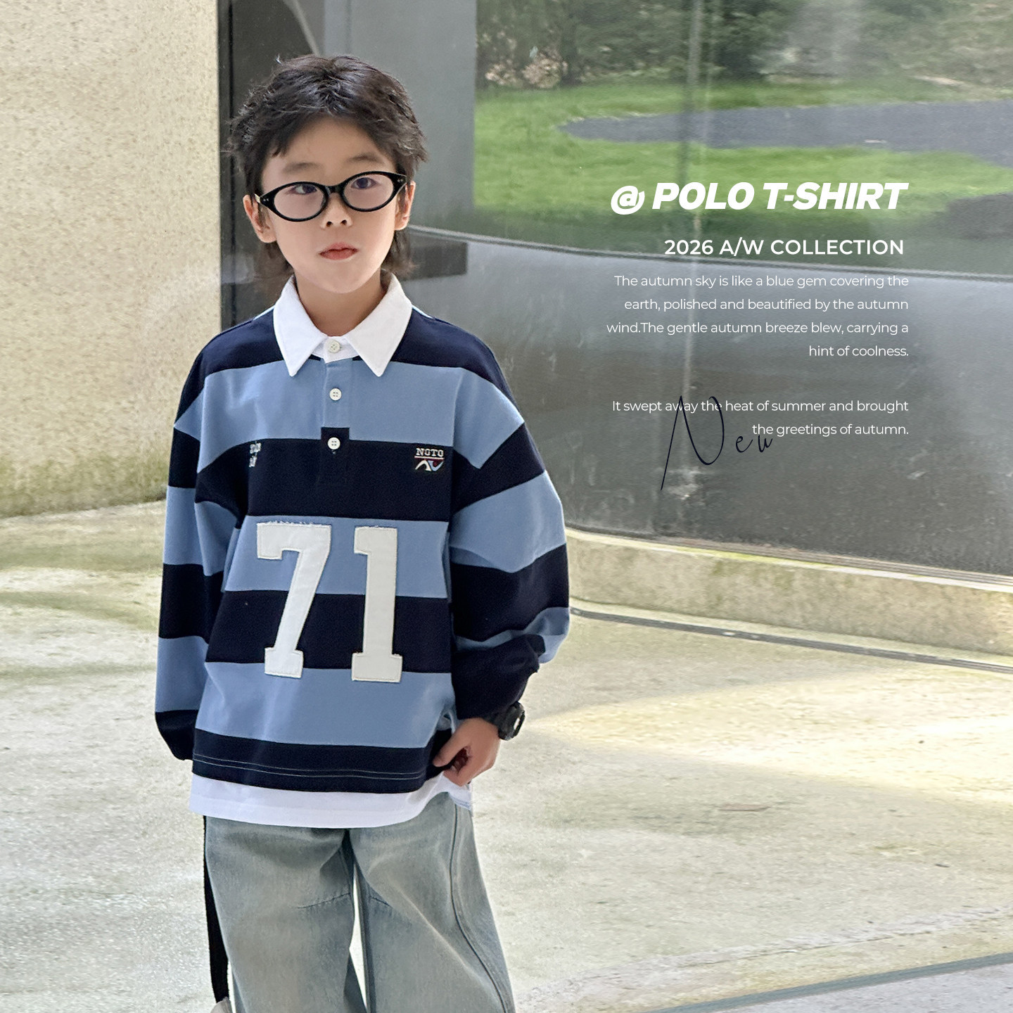 Zhili Children's Clothing Wholesale: New Autumn Collection for Boys - Stylish Two-in-One Sweatshirt with Striped Pullover Shirt for Older Kids