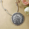 Classic ethnic silver retro accessory, necklace, Thailand, ethnic style