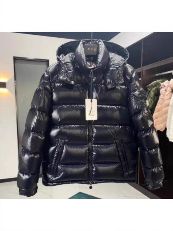Cross-Border m Brand Hooded Men's White Duck down Thickened Warm Anti-Down Jacket Coat