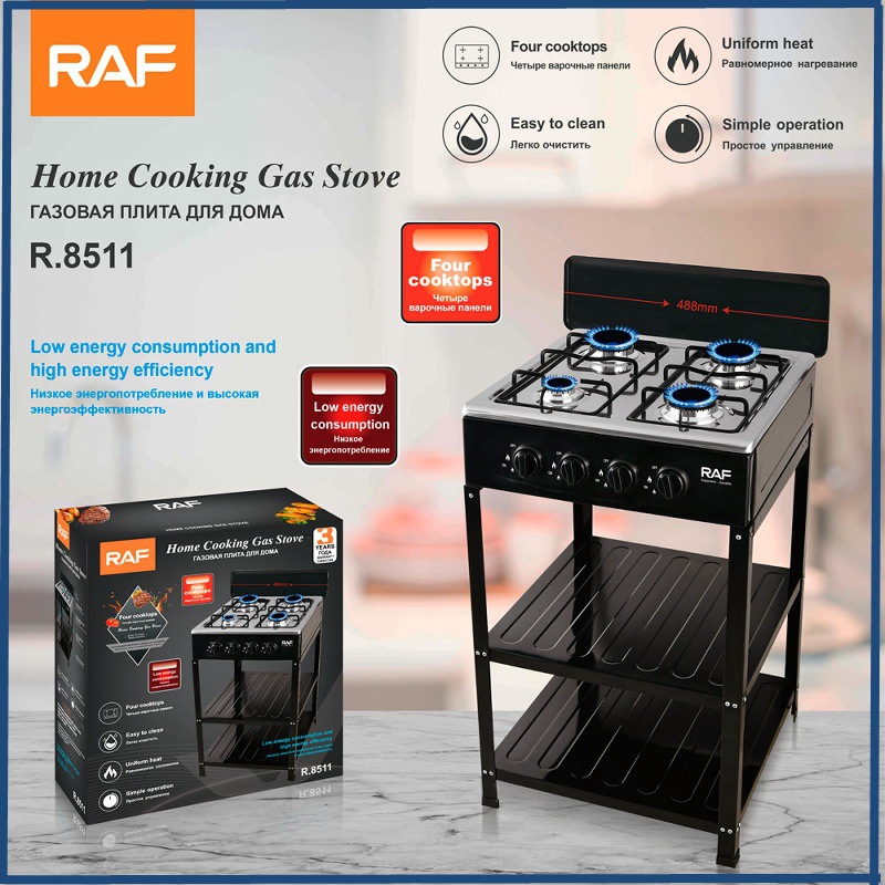 RAF horno europeo transfronterizo exportación de comercio exterior Europa y los Estados Unidos horno de gas vertical tipo dividido con soporte de pie escritorio simple