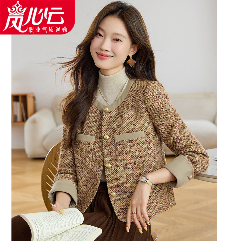 Autumn Style Small Fragrant Jacket for Women 2025 New Autumn and Winter High-End Elegant Lady Short Suit Tweed Top