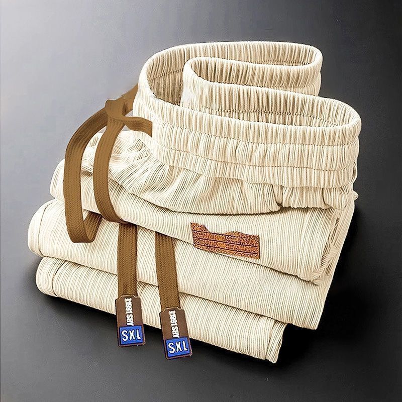 Shirt Less Clothing Ice Silk Summer Pants Straight Leg Pants Men's Thin High-end Wide Leg Pants Breathable Quick-drying Casual Pants