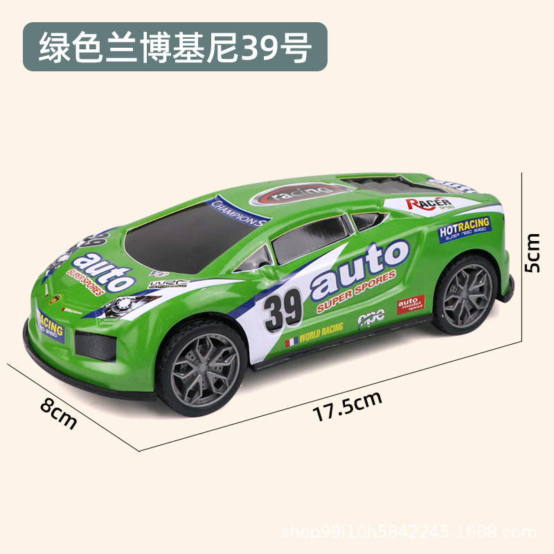 Aleación de gran tamaño inercia carro de acero coche de juguete para niños coche deportivo de carreras jardín de infantes accesorios de juguetes de comercio electrónico al por mayor