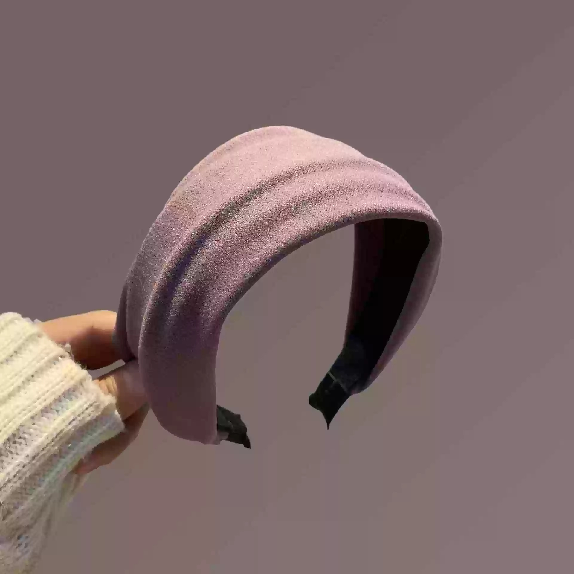 Purple wide edge headband