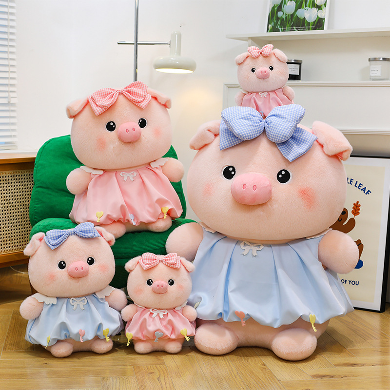 新しいかわいいラブキープッグぬいぐるみ人形かわいいバブルピギー人形女の子枕子供のギフト|undefined