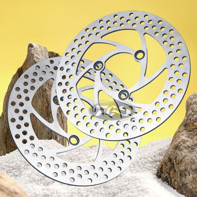 Directly Supplied from the Manufacturer, 220/7.0 Integrated Cyclone Perforated Disc Brake Rotor for Electric Vehicle Modification