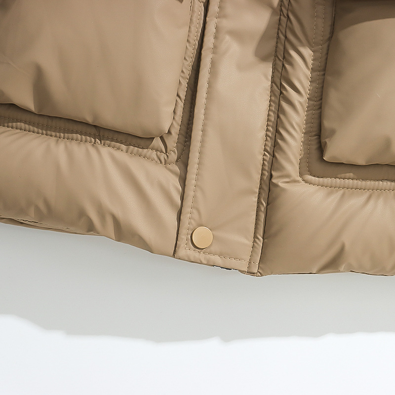 Varm vinterjacka för barn med huva och bomullsfoder_voghion.com