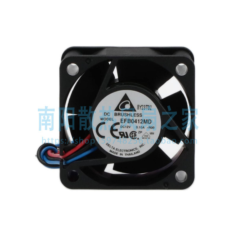 Delta台达 EFB0412MD-R00 12V 0.10A 4020 3线 4cm 滚珠 散热风扇