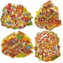 T 68240 Easter Miniature Scene Stickers ����ڳ�����ֽ