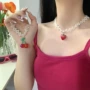 小众choker串珠樱桃颈链