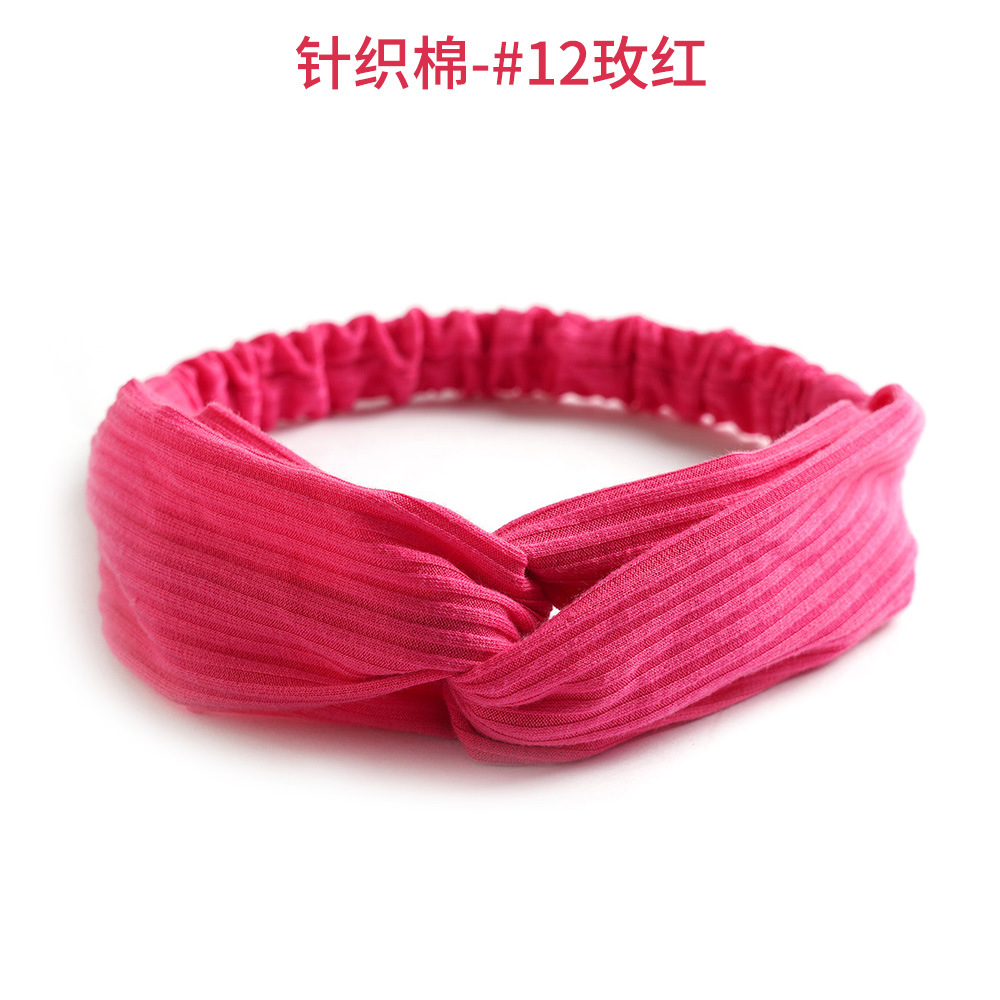 针织棉-#12玫红