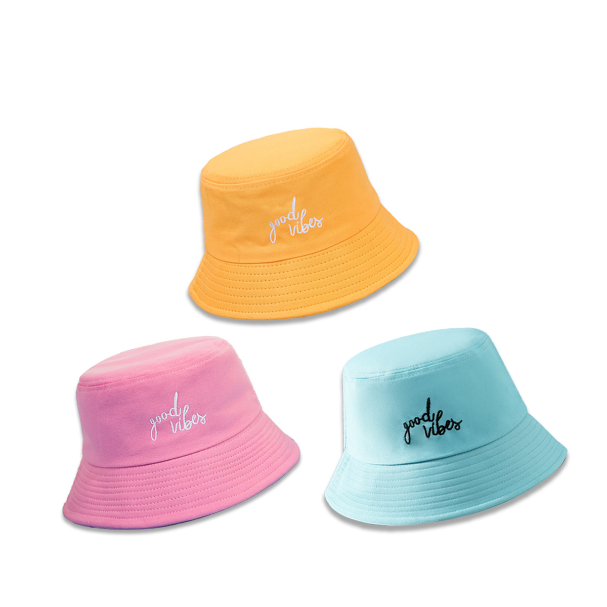 Unisex Basic Letter Embroidery Wide Eaves Bucket Hat display picture 4