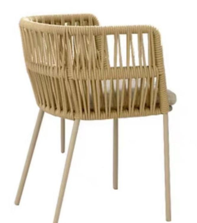 Mesa y silla al aire libre combinación patio ocio silla de caña comedor terraza silla al aire libre silla de cafeteria jardín silla de caña