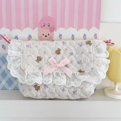 クロスボーダーベア恋人クロスボディバッグかわいいプリント甘くて新鮮なかわいい女の子取り外し可能なショルダーストラップポータブル収納袋
