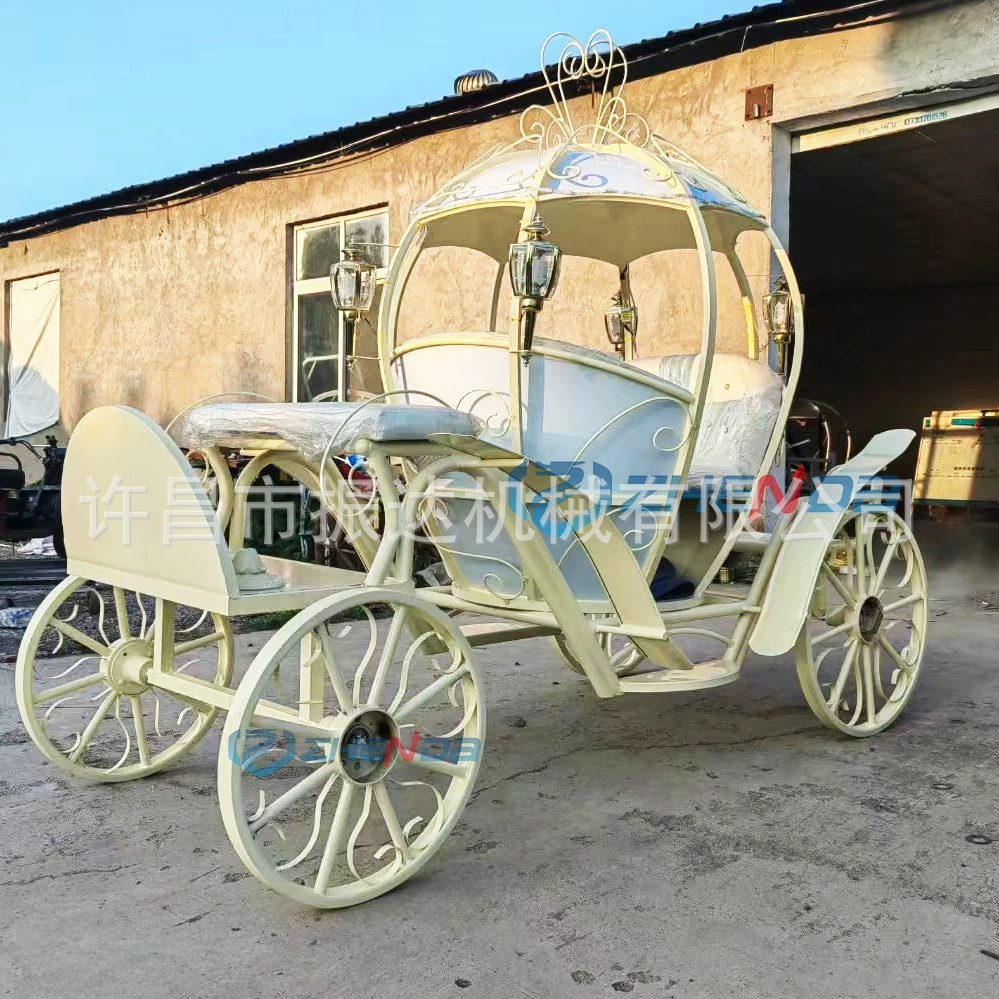 Железная полая тыквенная карета живописная зона открытая обзорная карета лошадьми карета депозит тыквенная карета