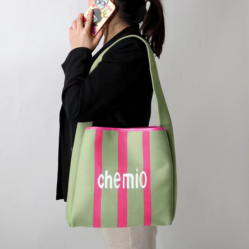 2025 Fly Woven Bag Korean Style Simple New Fashion Tote Bag Sun Li, Song Qian, Liu Wen and Ma Sicun Same Style Handbag