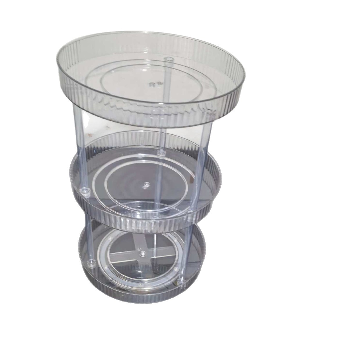 Explosión transfronteriza 360 grados estante de almacenamiento de cosméticos rotativo acrílico transparente multicapa estante de almacenamiento mesa de tocador image 6