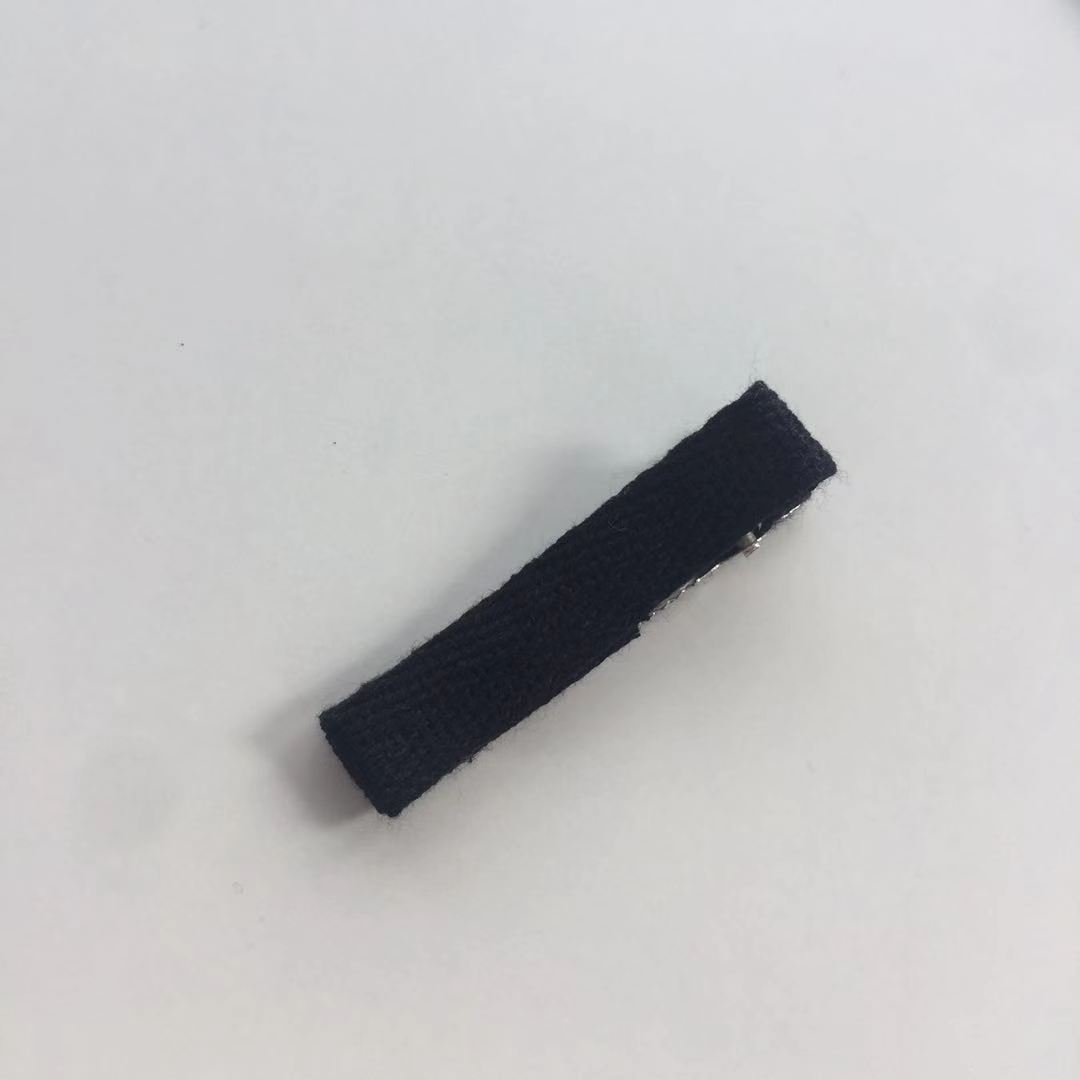 子供のヘアピン工場供給キャンディーカラーのヘリンボーン綿布オールインクルーシブダブルフォークカモノハシクリップ女の子アクセサリー卸売印刷