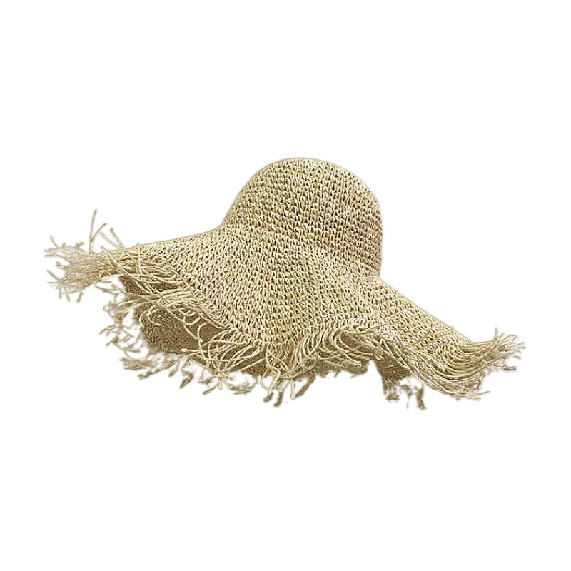 112g Weight Straw Hat Hats Type Casual, Outdoor Occasion Papyrus Material Bow Knot Pattern Spring&Summer Season Women's Gender Hawaiian, Tropical, Sweet Style Curved Eaves, Ruffles Rim Women's Hawaiian Tropical Sweet Bow Knot Curved Eaves Ruffles Straw Hat 35