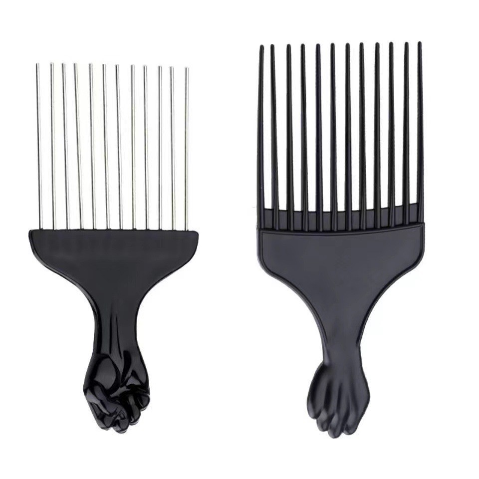 Fabricante al por mayor peinado de acero cabezal de aceite de corte de cabello gran espalda peinado de plástico peinado de acero punta de cola peinado