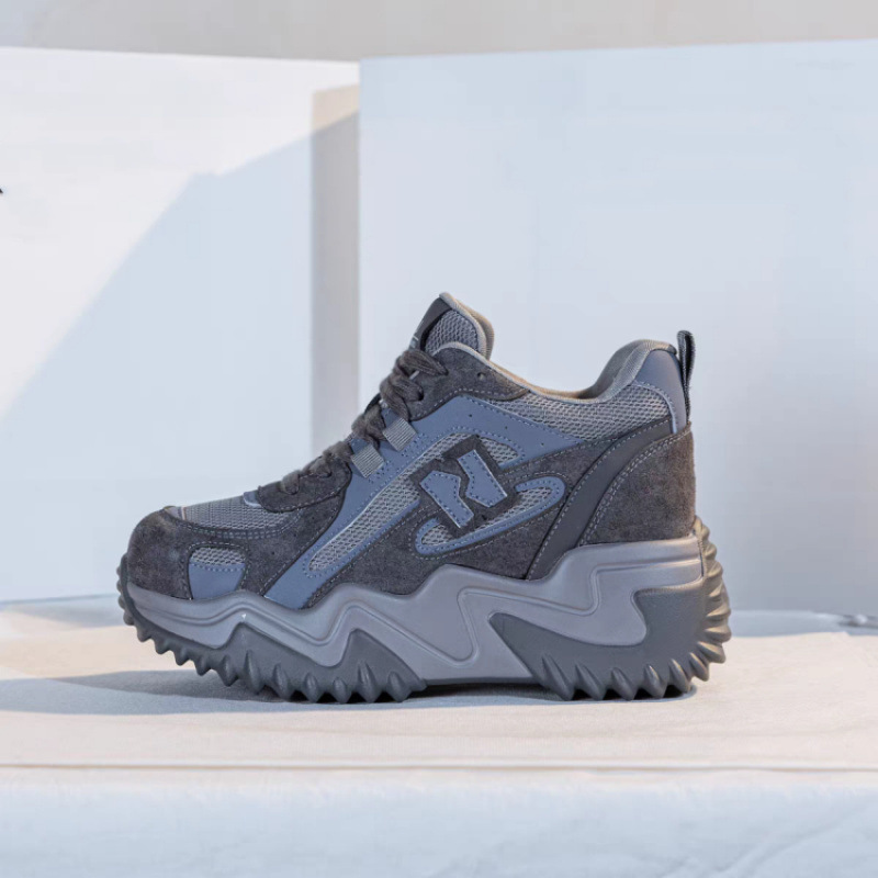 Women's Dad Shoes 2026 New Spring/Summer Versatile Breathable Sports Casual Height-Increasing White Sneakers