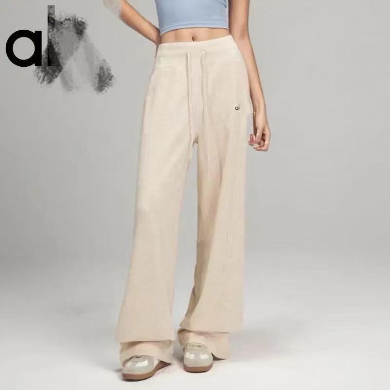Original Foreign Trade Aio Casual Pants, Yoga Pants for Women, Relaxed and Loose Fit, Soft Knit Pants with Drape Effect, Wide-Leg Pants for Women