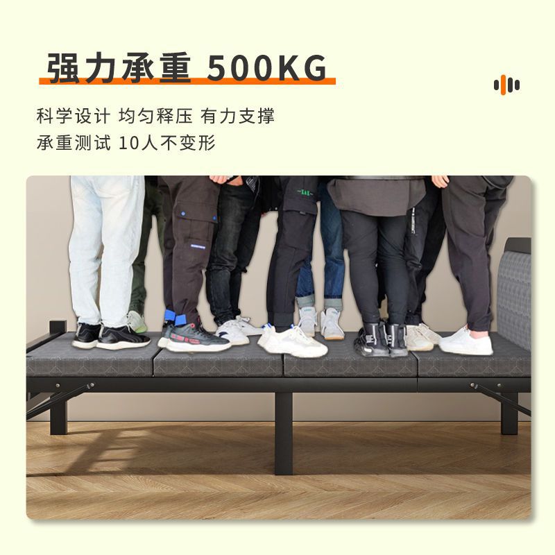 Cama plegable cama individual plegable siesta simple para adultos cama de hierro doméstica oficina portátil dormitorio alquiler almuerzo