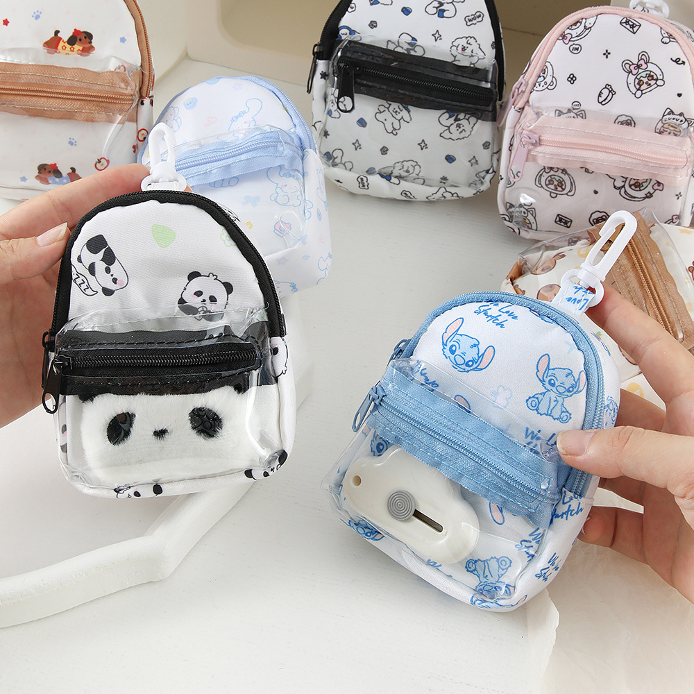 Colgante de dibujos animados bolso de cambio de alto valor facial mini mochila hermosa bolsa de almacenamiento exquisita dibujos animados pequeños regalos para estudiantes