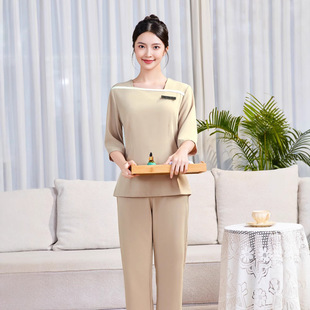 [Postpartum Center Uniform] Spa Technician Work Clothes Health Center Ear Picking Work Clothes Feminine Beautician Suit