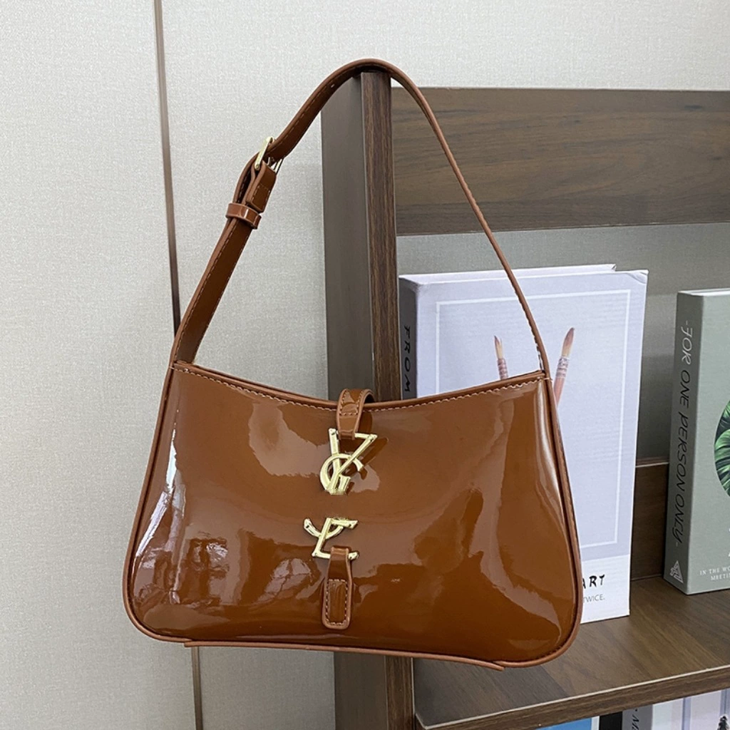 Французский взрывной 25-летний новый подмышечный мешок женский багс трансграничный тренд моды дикий текстура сплошная сумка на плечо